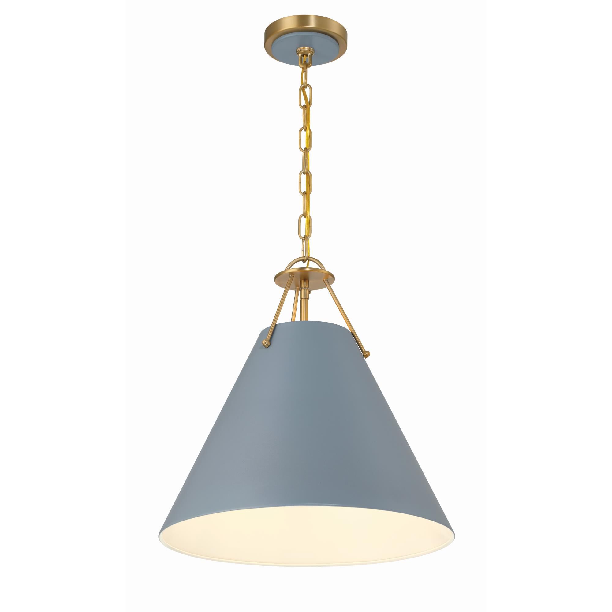 Shown in Vibrant Gold and Blue finish